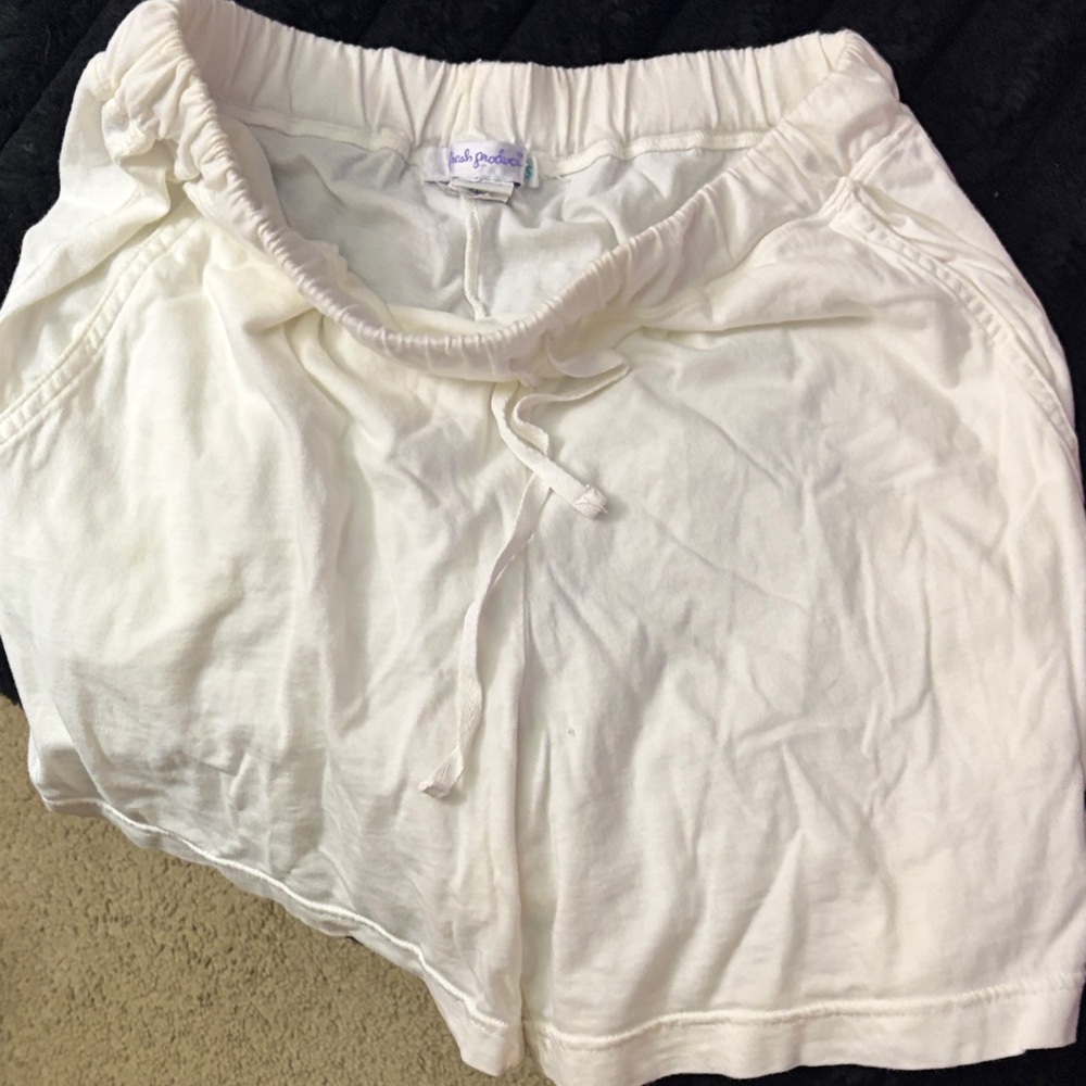 Fresh Produce Women's Cream Drawstring Shorts
